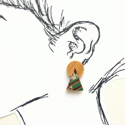 穿孔式可換“ coppa de耳環”的夾式耳環 第4張的照片