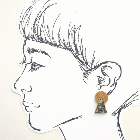 穿孔式可換“ coppa de耳環”的夾式耳環 第5張的照片