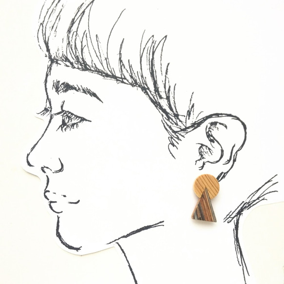 クリップイヤリング　ピアス変更可能『coppa de earring』 2枚目の画像