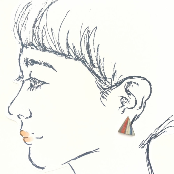 穿孔式可換“ coppa de耳環”的夾式耳環 第3張的照片