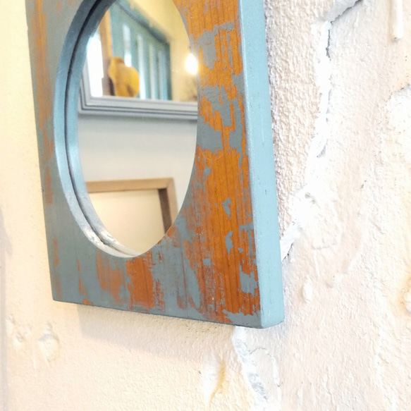 “圓鏡”藍灰色 第4張的照片