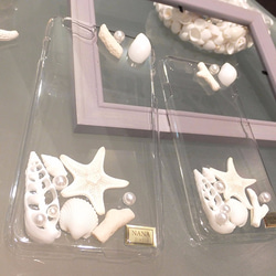 シェルとヒトデのスマホケース Shell and starfish（Bottom point 1907H01） 5枚目の画像