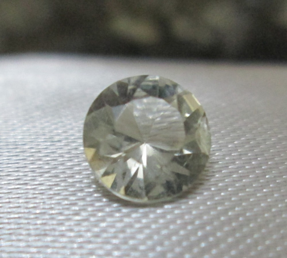 N.0147　グリーンベリル （アクアマリン）シャンパンゴールド ブラジル ダイアモンド 1枚目の画像