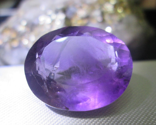 【お試し価格！】 N.164 アメジスト 特大25ct ブラジル宝石人気のアメジスト その他