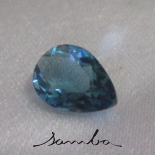 N.3503 0.65Ct パライバトルマリンルース エイトリータのオールド