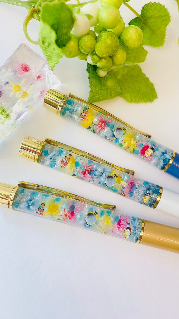 NO.78 アクアリウム✨めだか③ハーバリウムボールペン NO.78 アクアリウム✨めだか③ハーバリウムボールペン - メルカリ