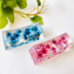 箸置き 2個セット☆固まるハーバリウム 固めるハーバリウム 花 ピンク