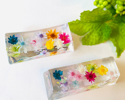 再販】箸置き 2個セット☆固まるハーバリウム ハーバリウム箸置き 花
