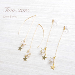 Two stars ピアス 3枚目の画像