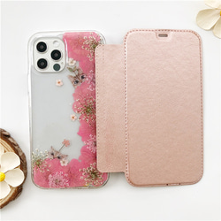 押し花ケース ★特別価格 ネモフィラ 押し花 全機種対応 マーガレット 花 クリアケース