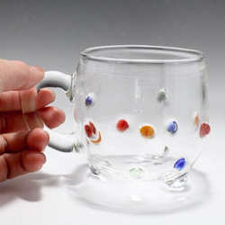 『マグカップ』（取っ手部分ストレート）耐熱ガラス 2枚目の画像