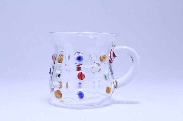『コーヒーカップ（取っ手部分ストレート）』耐熱ガラス 3枚目の画像