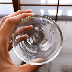 『ころんとしたクリアグラス』 Sサイズ　耐熱ガラス 4枚目の画像
