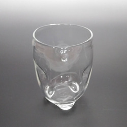『ころんとしたクリアグラス』Mサイズ　耐熱ガラス 5枚目の画像