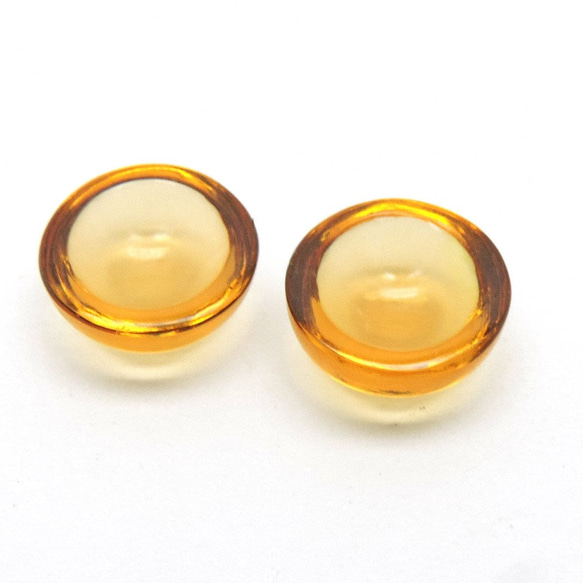 シトリン(2pcs)／Citrine Round Cabochon 2枚目の画像