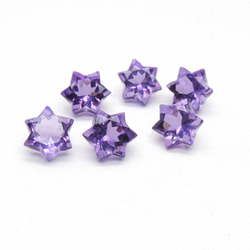 アメジスト(6pcs)／Amethyst Star Shape 1枚目の画像