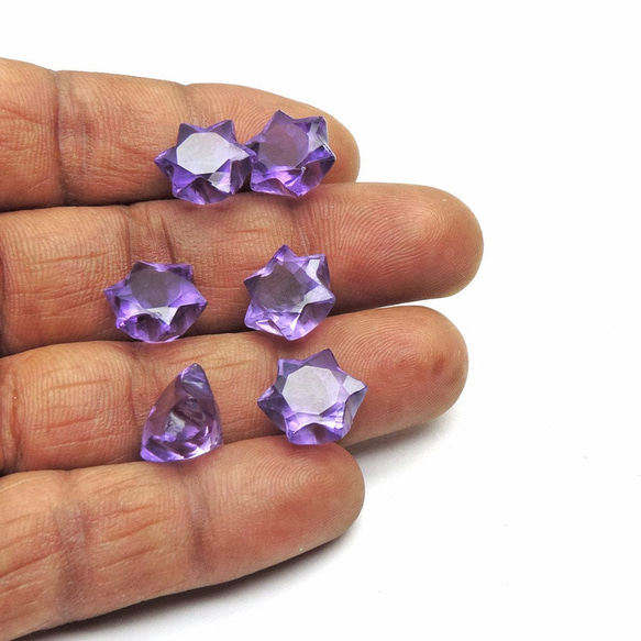 アメジスト(6pcs)／Amethyst Star Shape 4枚目の画像