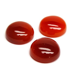 カーネリアン(3ピース)／Round Cut Carnelian 2枚目の画像