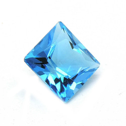 トパーズ／Square Cut Blue Topaz 2枚目の画像