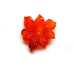 カーネリアン／Floral Shape Carving Carnelian 2枚目の画像