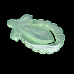 アゲート／Flower Shape Aqua Agate Carving 3枚目の画像