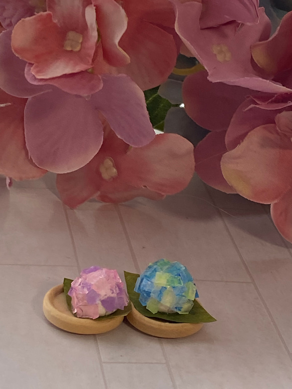 ひと足早い ミニチュア紫陽花❁✿✾  ✾✿❁︎ 5枚目の画像