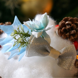 2019シーズン【送料無料】ホワイトクリスマスのバレッタ＊ 3枚目の画像