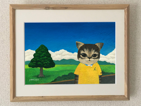 かわいいペット 似顔絵 ナイーブアート オーダーメード イラスト yami
