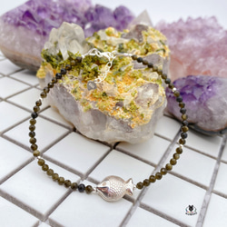 Five Elements Anklet-Yude Shui-Golden Ochre、925スターリングシルバー 4枚目の画像