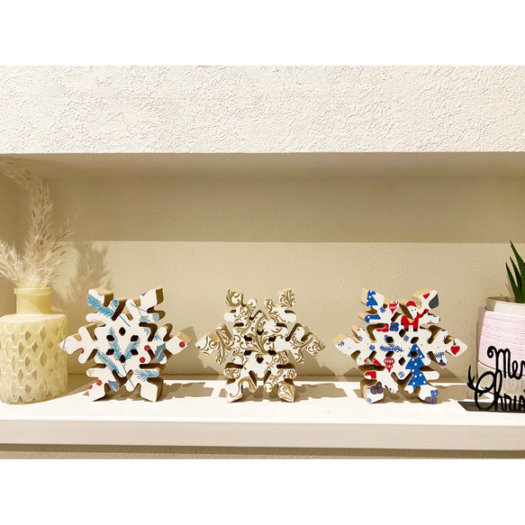 クリスマス ウッドオブジェ 3点セット ベージュ 置物 装飾品 木製 お洒落 クリスマス ウッドオブジェ 3点セット ベージュ 置物 装飾品 木製