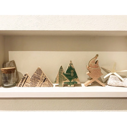 インテリア ウッドオブジェ キャンプファイヤー 木 山 置物 木製