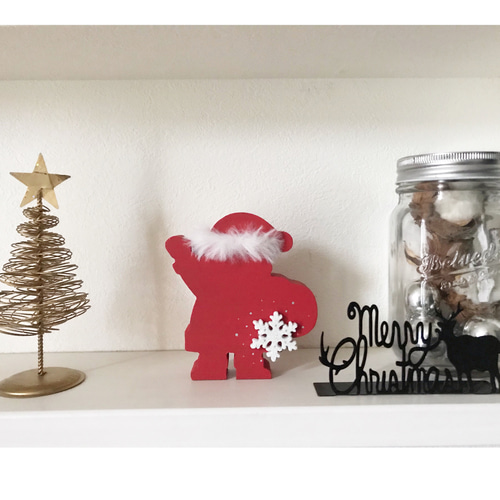 クリスマスのアメジスト/サンタクロースの飾り付け クリスマスの