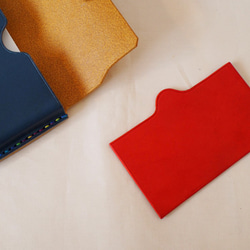 【名入れ・選べる革とステッチ】手縫い・本革の名刺入れ　カードケース 8枚目の画像