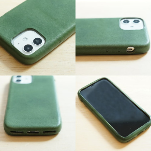 1枚革で作る本革 iPhone12mini カバー ケース 【選べる革】【名