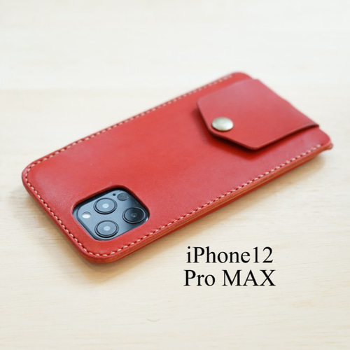 手縫い本革のiPhone12ProMAX カバー ケース 栃木レザー【名入れ 手縫い本革のiPhone12ProMAX カバー ケース 栃木レザー【名入れ