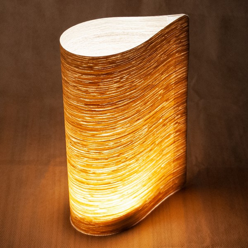 天然木ハンドメイドコーナーランプ