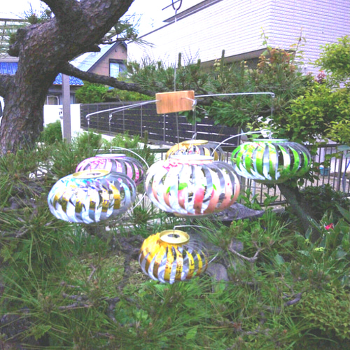 空き缶風車 6連風車 〘アルミ缶〙 その他インテリア雑貨 お華束職人 