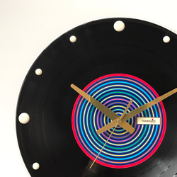 レコード盤時計(カラフル) 1枚目の画像