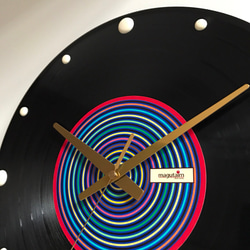 レコード盤時計(カラフル) 4枚目の画像