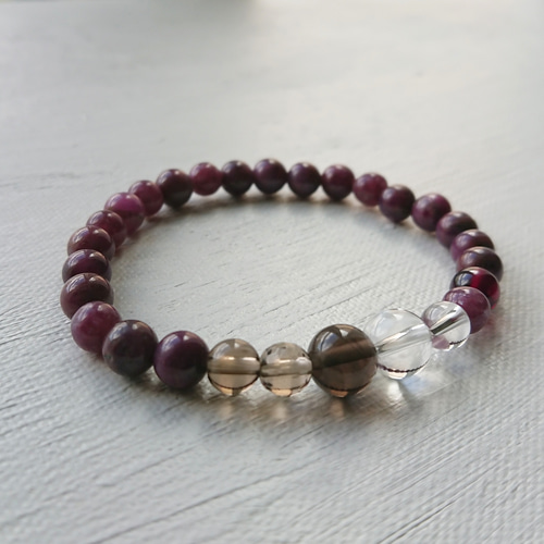 7日まで★激レア★ ガレーナインクォーツ　ブレスレット　⭐️ガレーナ原石プレゼント 再販30点以上】穏やかな調和と安定を象徴する 天然石ブレスレット｜北