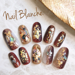 ニュアンスオーロラシェルネイル ネイルチップ（つけ爪） 最短翌日発送