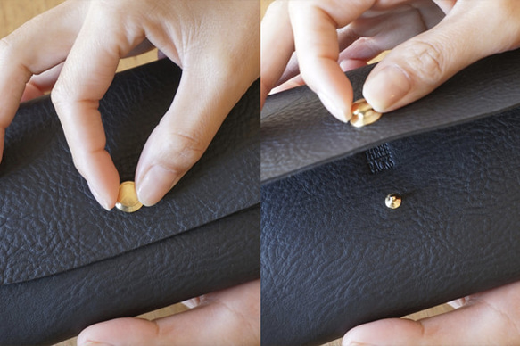 【 送料無料 】上質な本革ミネルバボックスのお財布ポシェット タバコ(焦げ茶) ギフト ご褒美 12枚目の画像