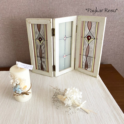 【受注生産】ソイキャンドル　（円筒形）アレンジ　結婚式　ウェルカムスペース 1枚目の画像