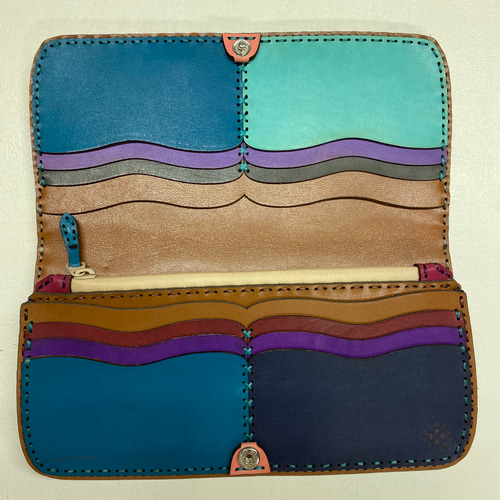 【ojaga design】オジャガ デザイン⭐︎ロングウォレット レザーウォレット ハンドメイドレザー ロングウォレット ojagadesign