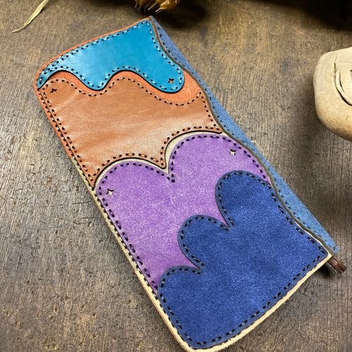 限定品 ハンドメイド パッチワーク ロングウォレット BOTEIN