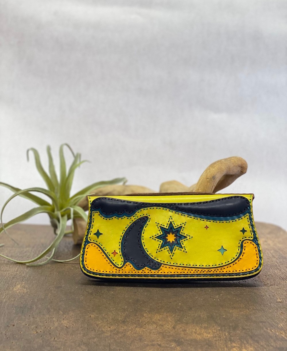 レザーウォレット ハンドメイドレザー　ロングウォレット　ojagadesign オジャガデザイン　長財布