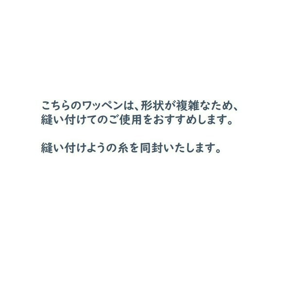 お名前ワッペン　－ イカ　カニ － 7枚目の画像