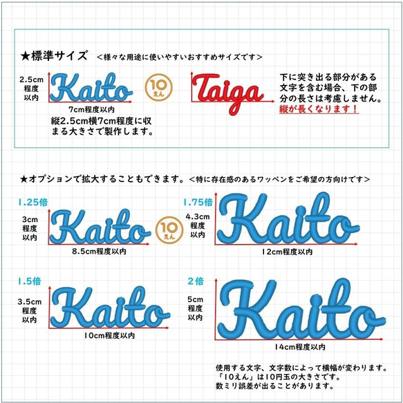 アルファベットのお名前ワッペンⅡ　　5文字まで　セミオーダーメイド 6枚目の画像