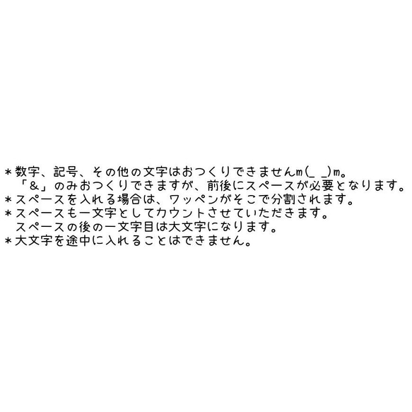 アルファベットのお名前ワッペン　5文字まで　セミオーダーメイド 5枚目の画像