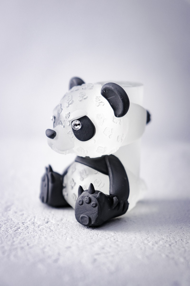 薔薇パンダリングとリングスタンド / Rose PANDA ring ＆ ringstand